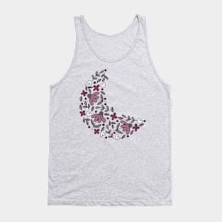 Floral/Heart Moon Tank Top